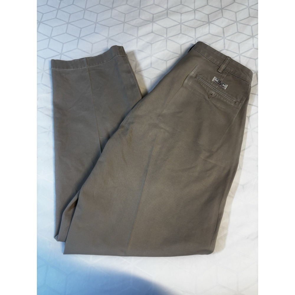 Polo Ralph Lauren Men's 34x30 Pants Khakis Chino Stretch Straight Fit Tan